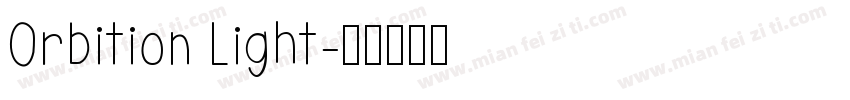 Orbition Light字体转换